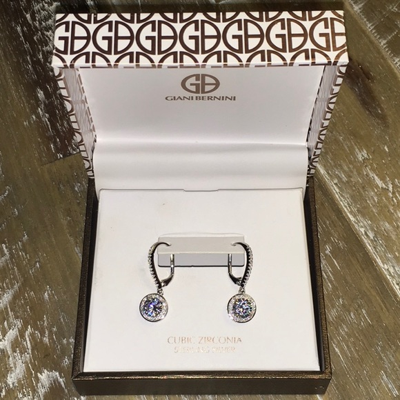 Cubic Zirconia Sterling Silver Earrings